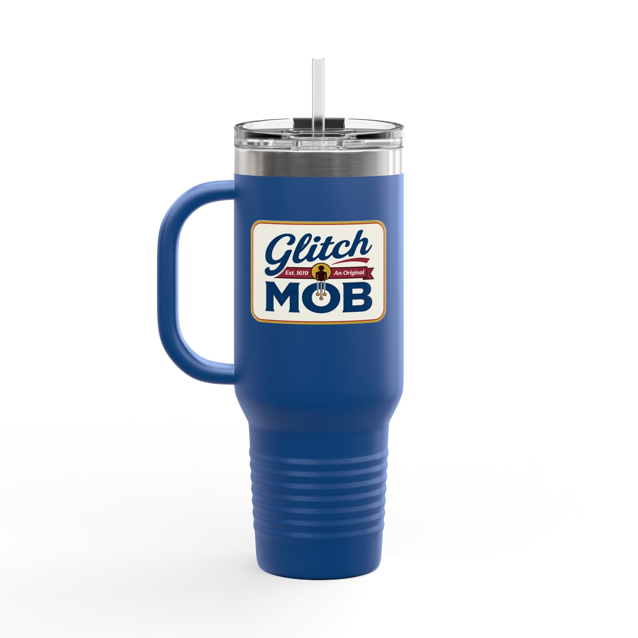 "Glitch Mob" Retro Logo Tumbler 40 oz Insulated