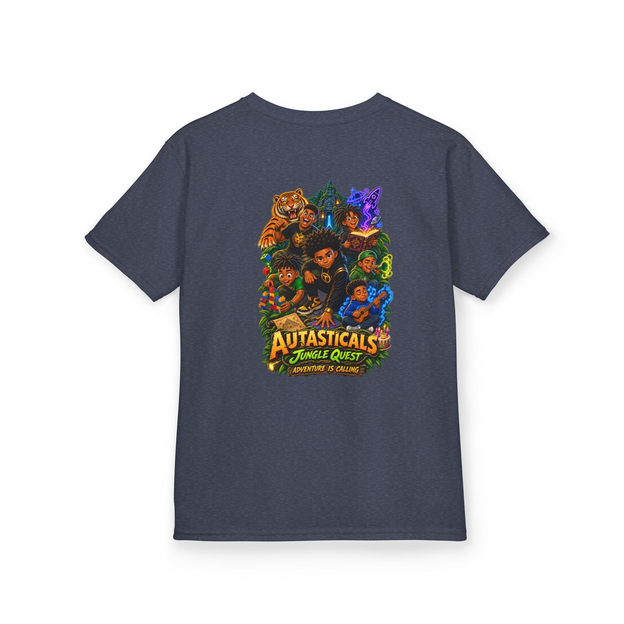 Autasticals™ Jungle Quest Kids T-Shirt– Celebrating Neurodiverse Kids Superpowers