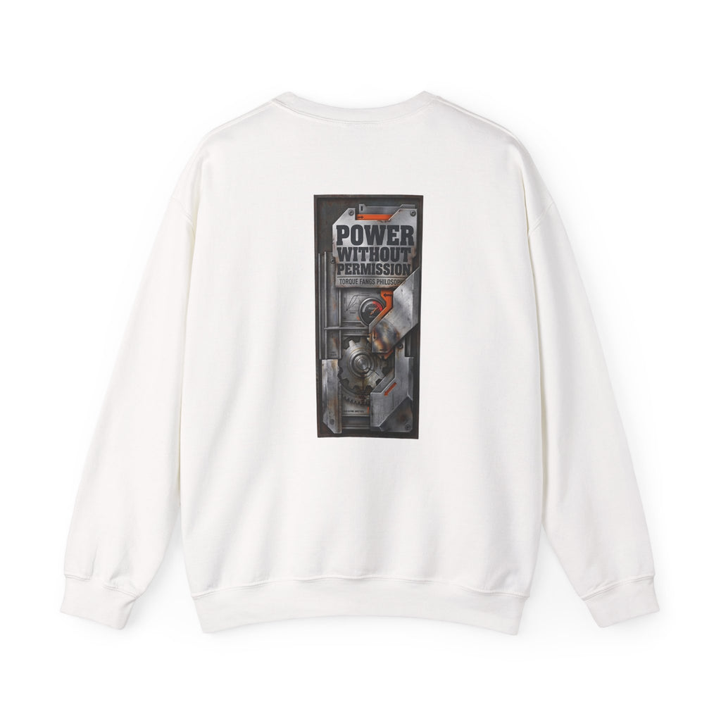 Torque Fangs Power Without Permission Crewneck Sweatshirt