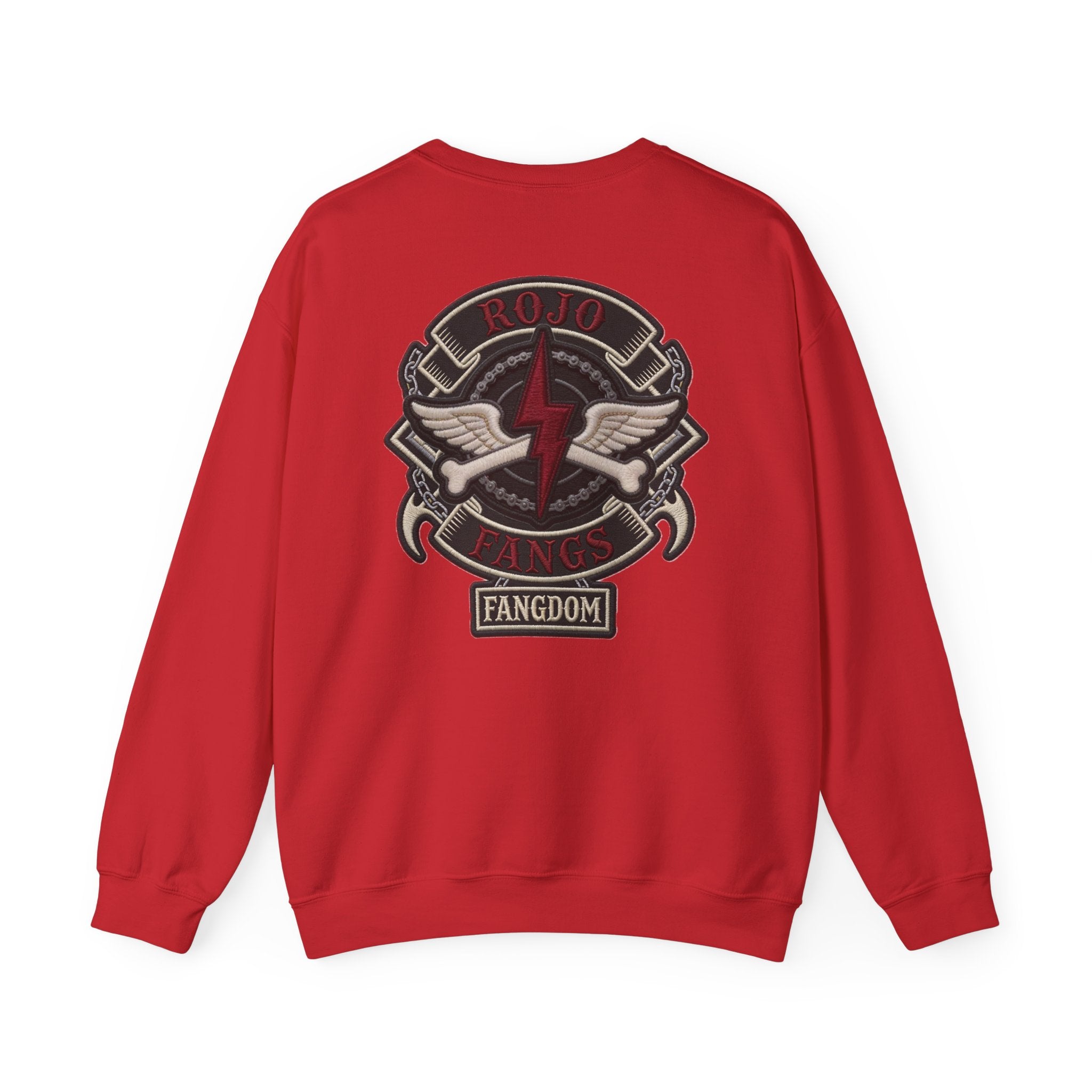 'Rojo Fangs' Edition 1 Vintage Patch Racing Logo Crewneck Sweatshirt