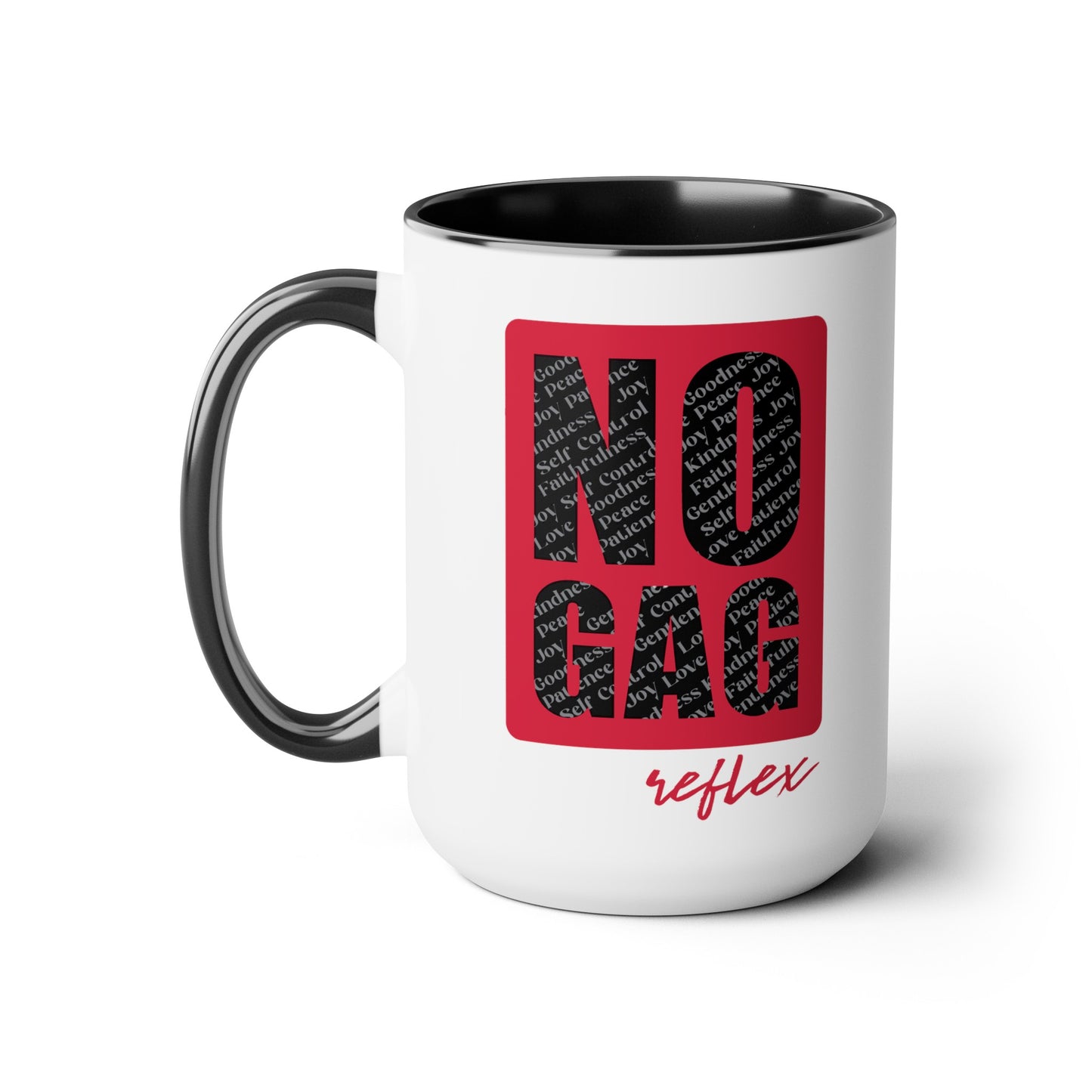 No GAG Two-Tone Coffee Mugs, 15oz