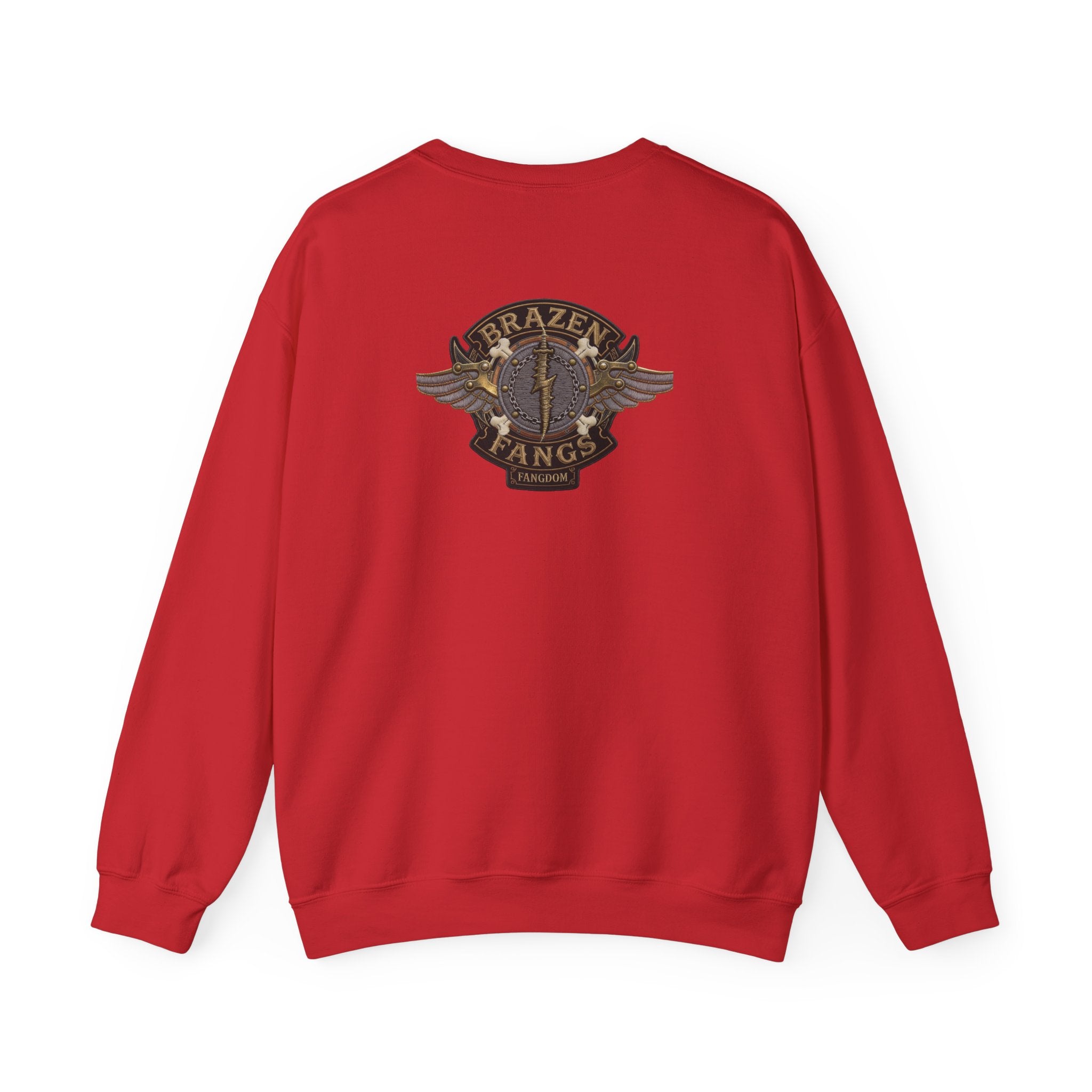 Brazen Fangs' Edition 1 Vintage Patch Racing Logo Crewneck Sweatshirt