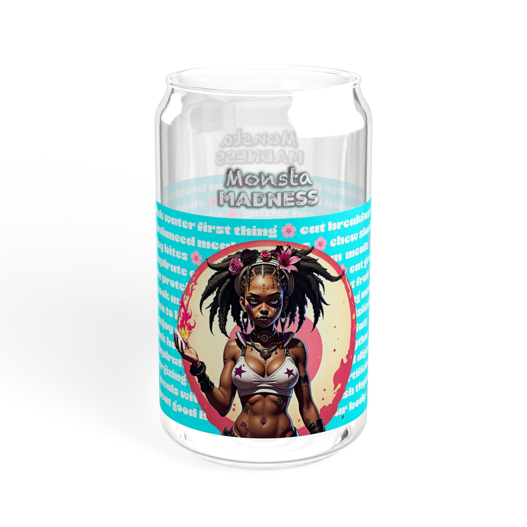 Monsta Madness “Tealicious” 16oz Sipper Glass Demon Hunters Edition