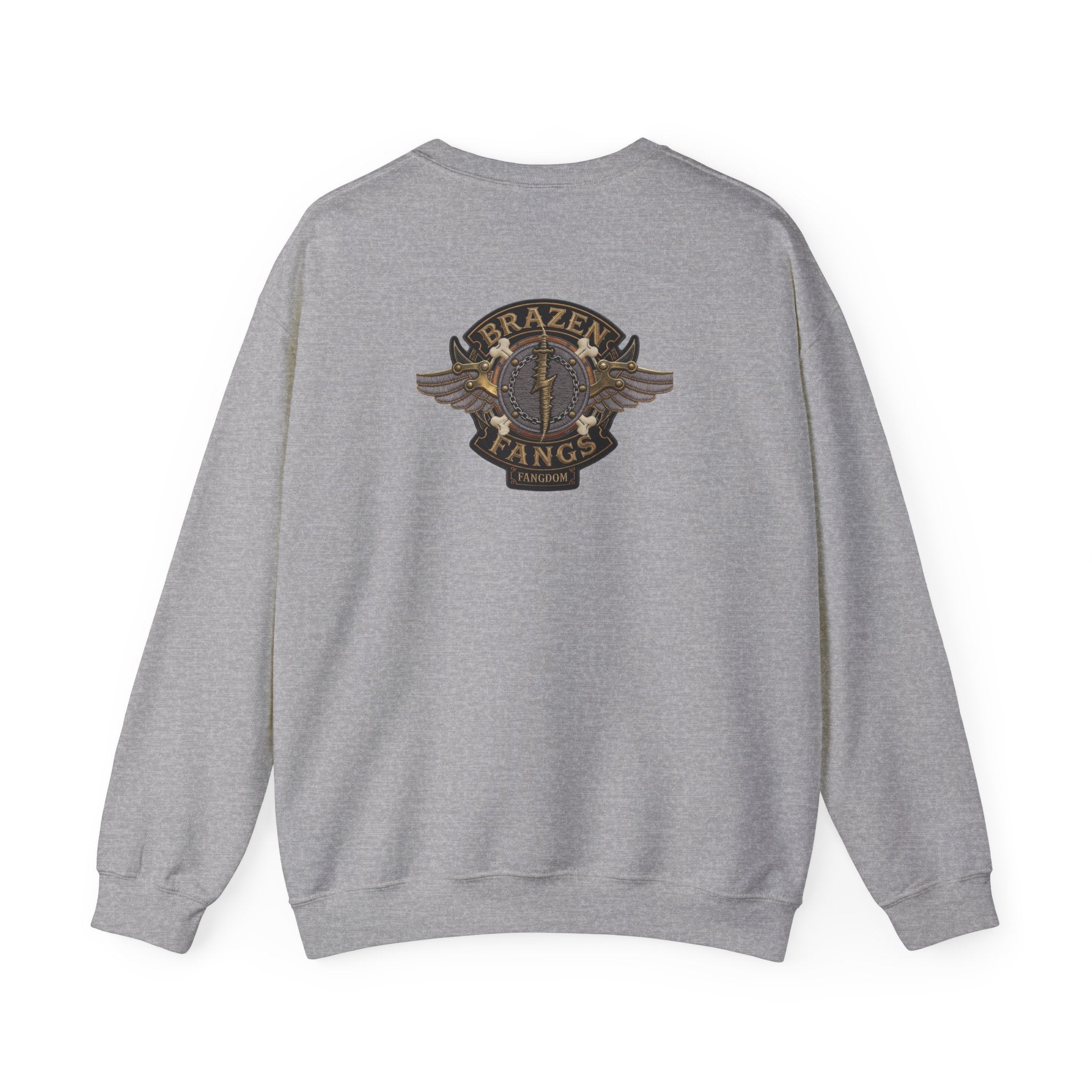 Brazen Fangs' Edition 1 Vintage Patch Racing Logo Crewneck Sweatshirt