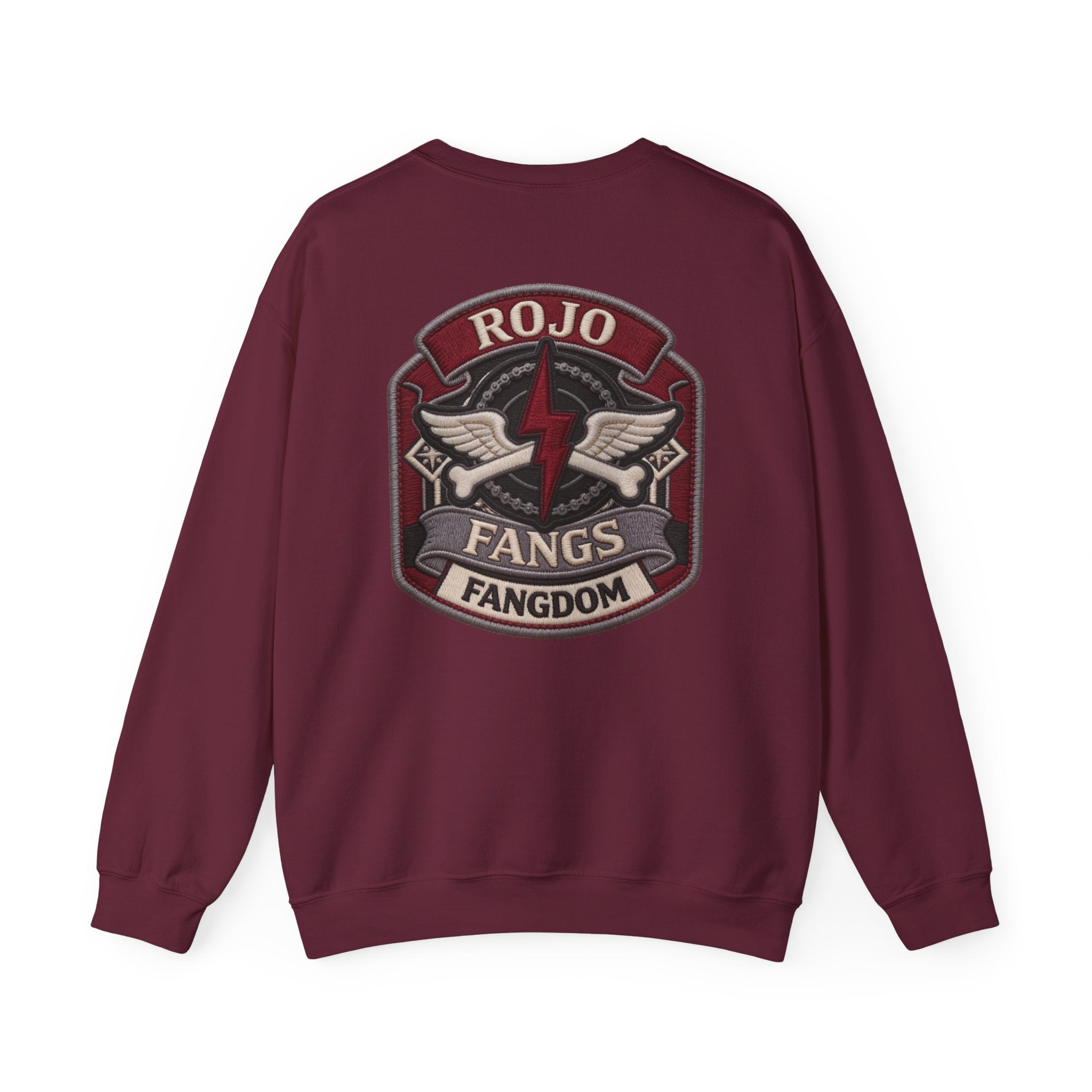 'Rojo Fangs' Edition 2 Vintage Patch Racing Logo Crewneck Sweatshirt
