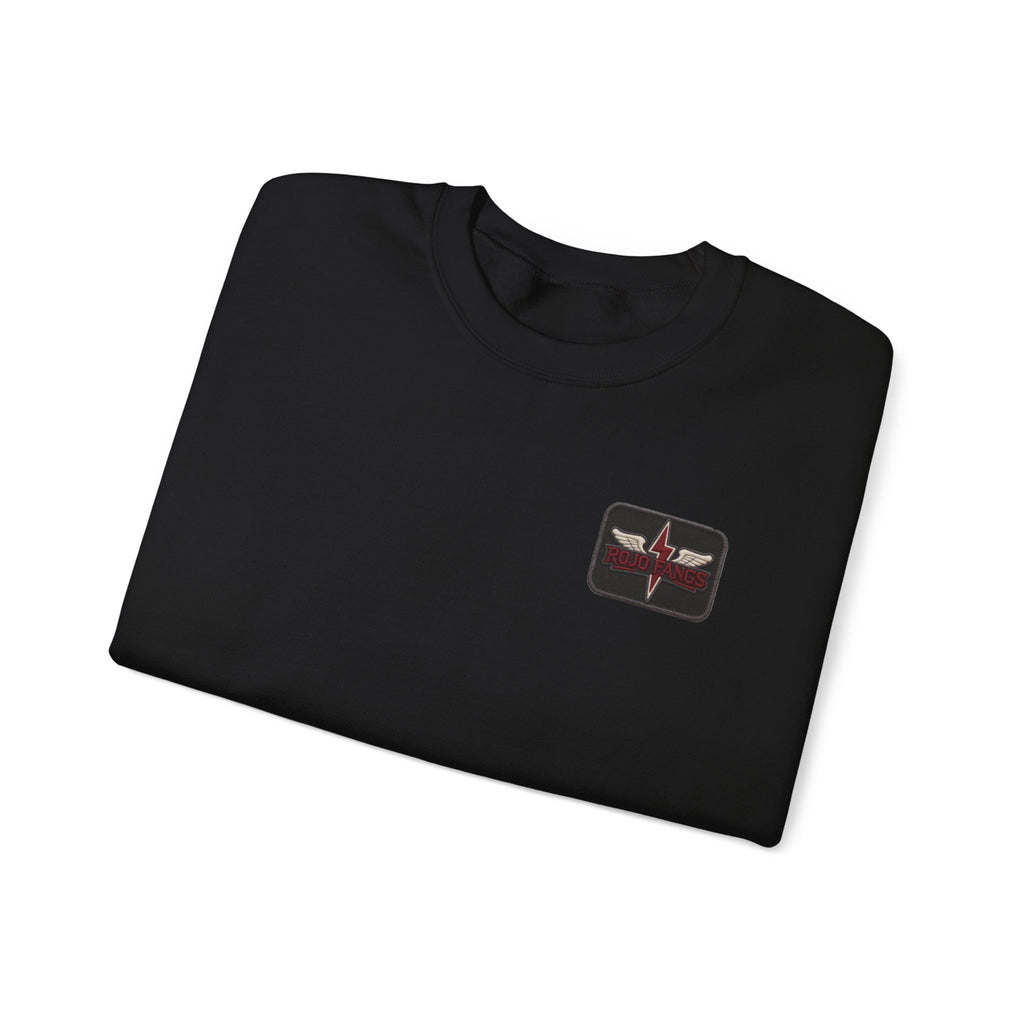 'Rojo Fangs' Edition 2 Vintage Patch Racing Logo Crewneck Sweatshirt