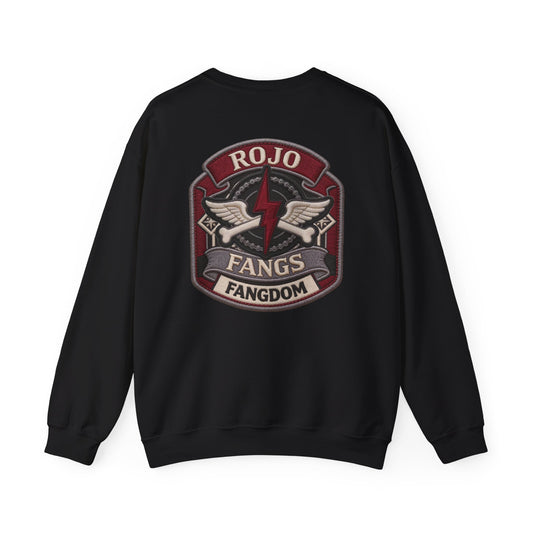 'Rojo Fangs' Edition 2 Vintage Patch Racing Logo Crewneck Sweatshirt
