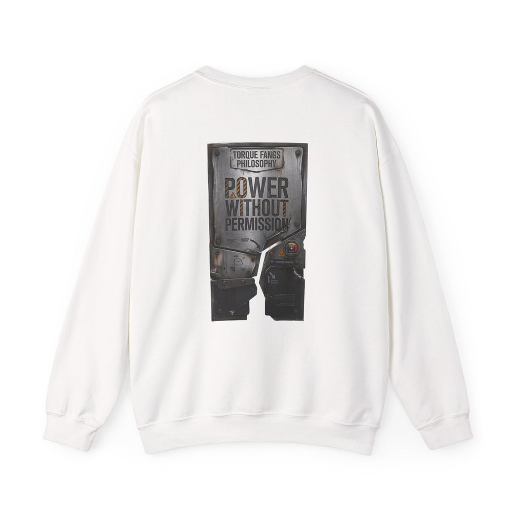 Torque Fangs Power Without Permission 2 Crewneck Sweatshirt