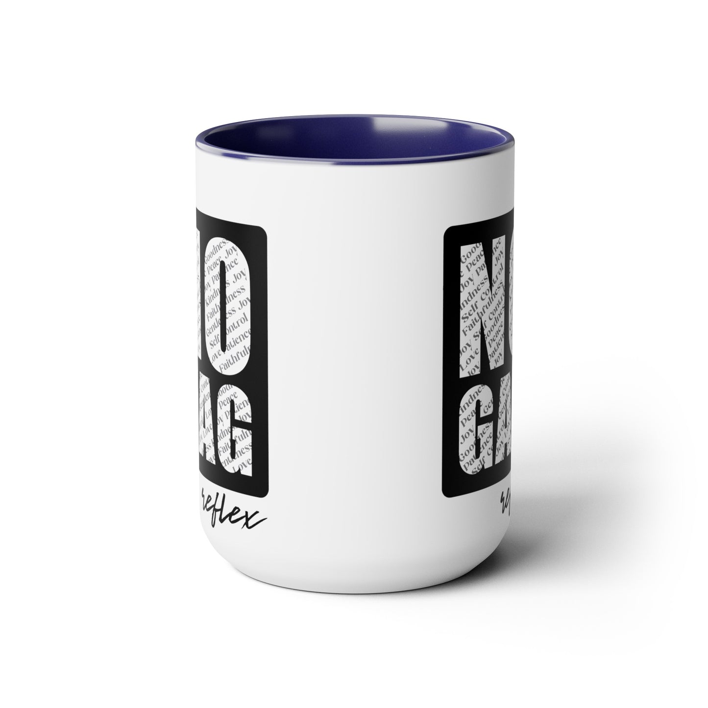 No GAG Two-Tone Coffee Mugs, 15oz