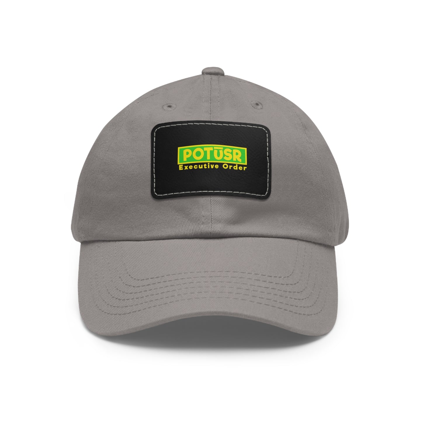 POTUSR Dad Hat with Leather Patch (Rectangle)