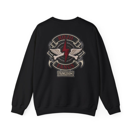 'Rojo Fangs' Edition 1 Vintage Patch Racing Logo Crewneck Sweatshirt