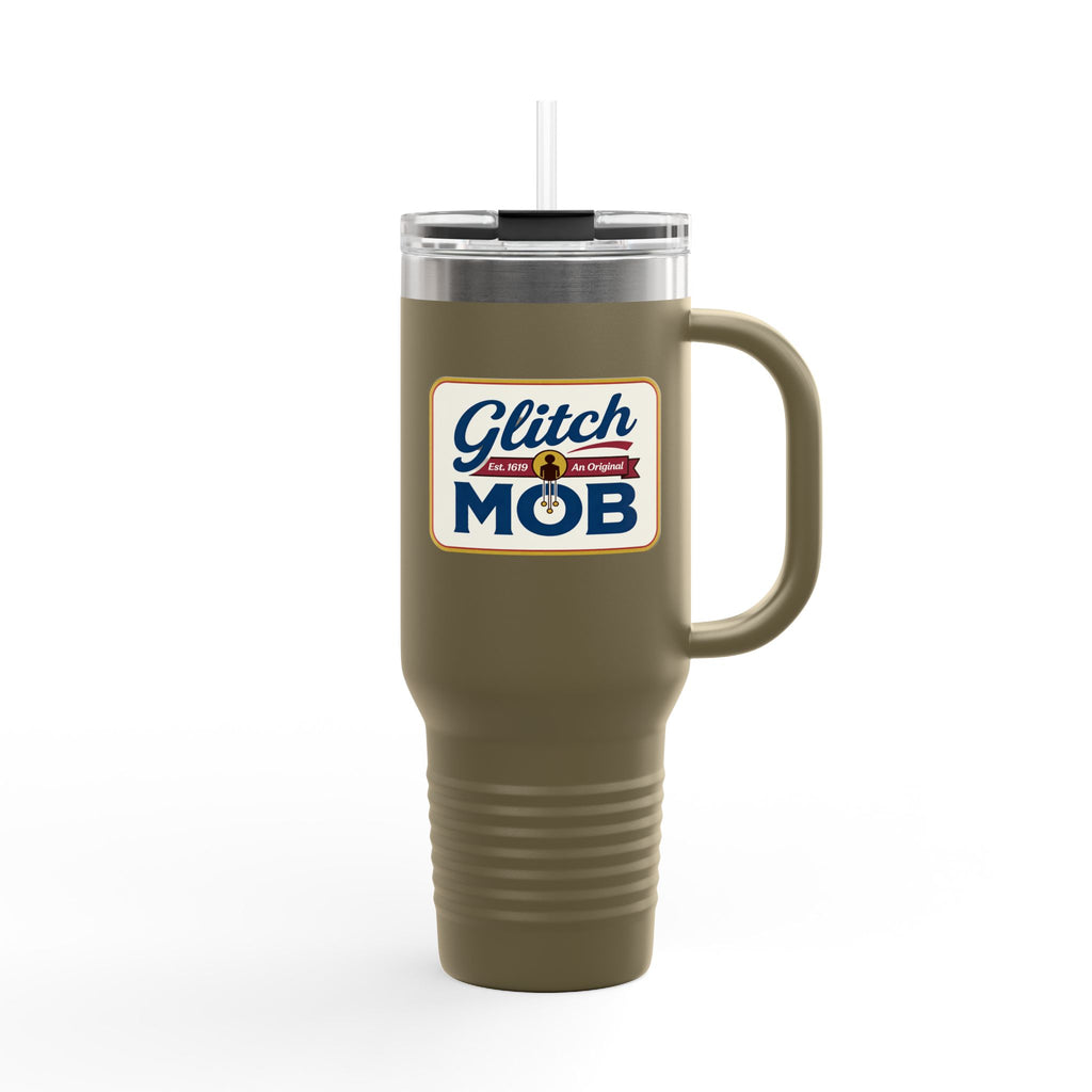 "Glitch Mob" Retro Logo Tumbler 40 oz Insulated
