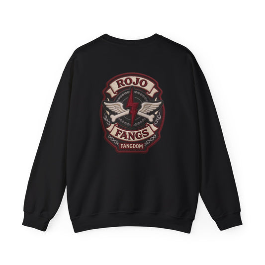 ‘Rojo Fangs' Edition 3 Vintage Patch Racing Logo Crewneck Sweatshirt