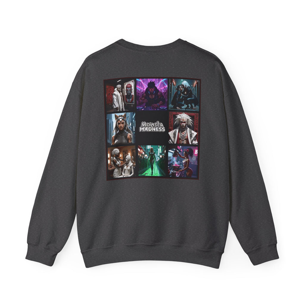 MonstaHolik Graphic Sweatshirt — Character Collage Crewneck