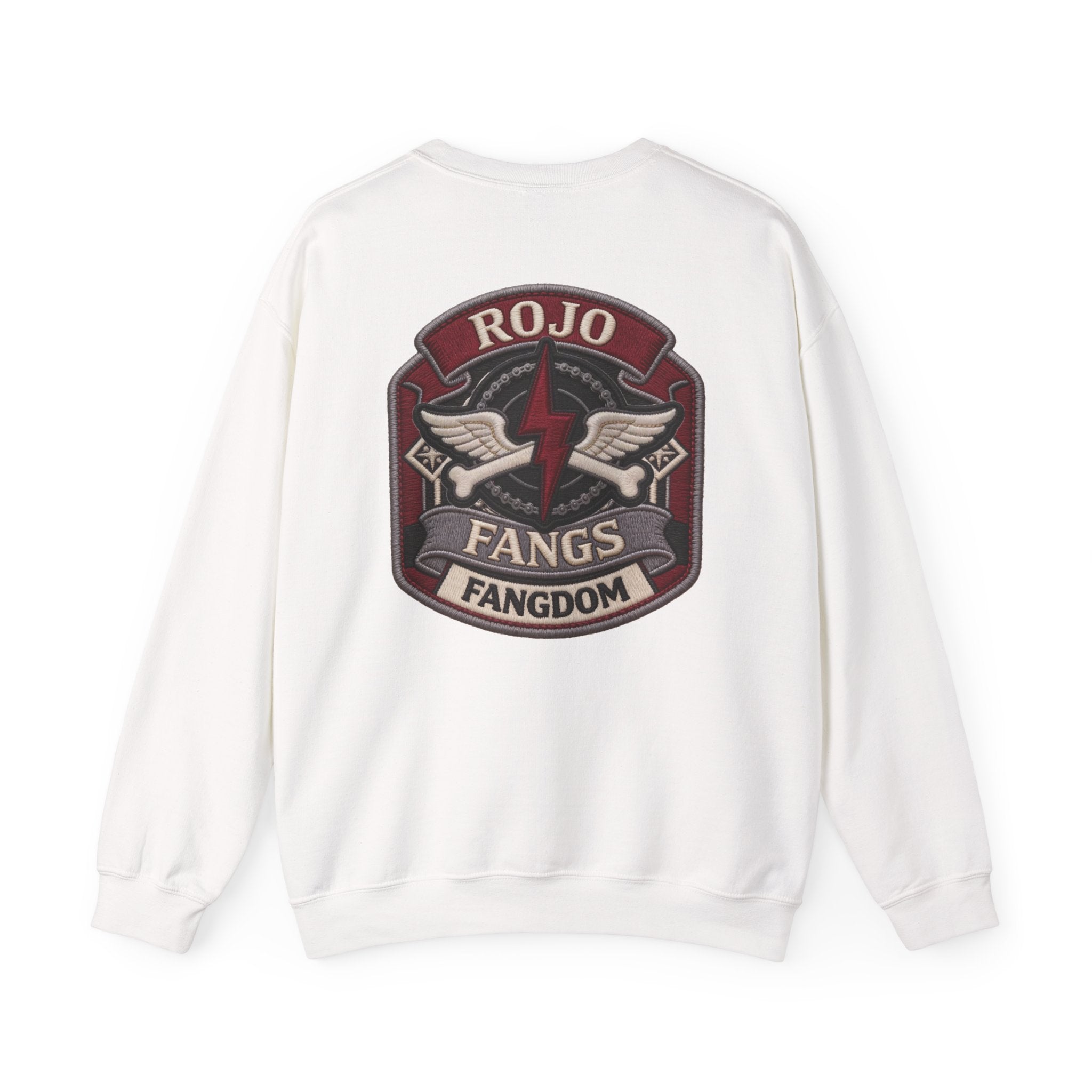 'Rojo Fangs' Edition 2 Vintage Patch Racing Logo Crewneck Sweatshirt