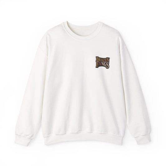 Brazen Fangs' Edition 1 Vintage Patch Racing Logo Crewneck Sweatshirt