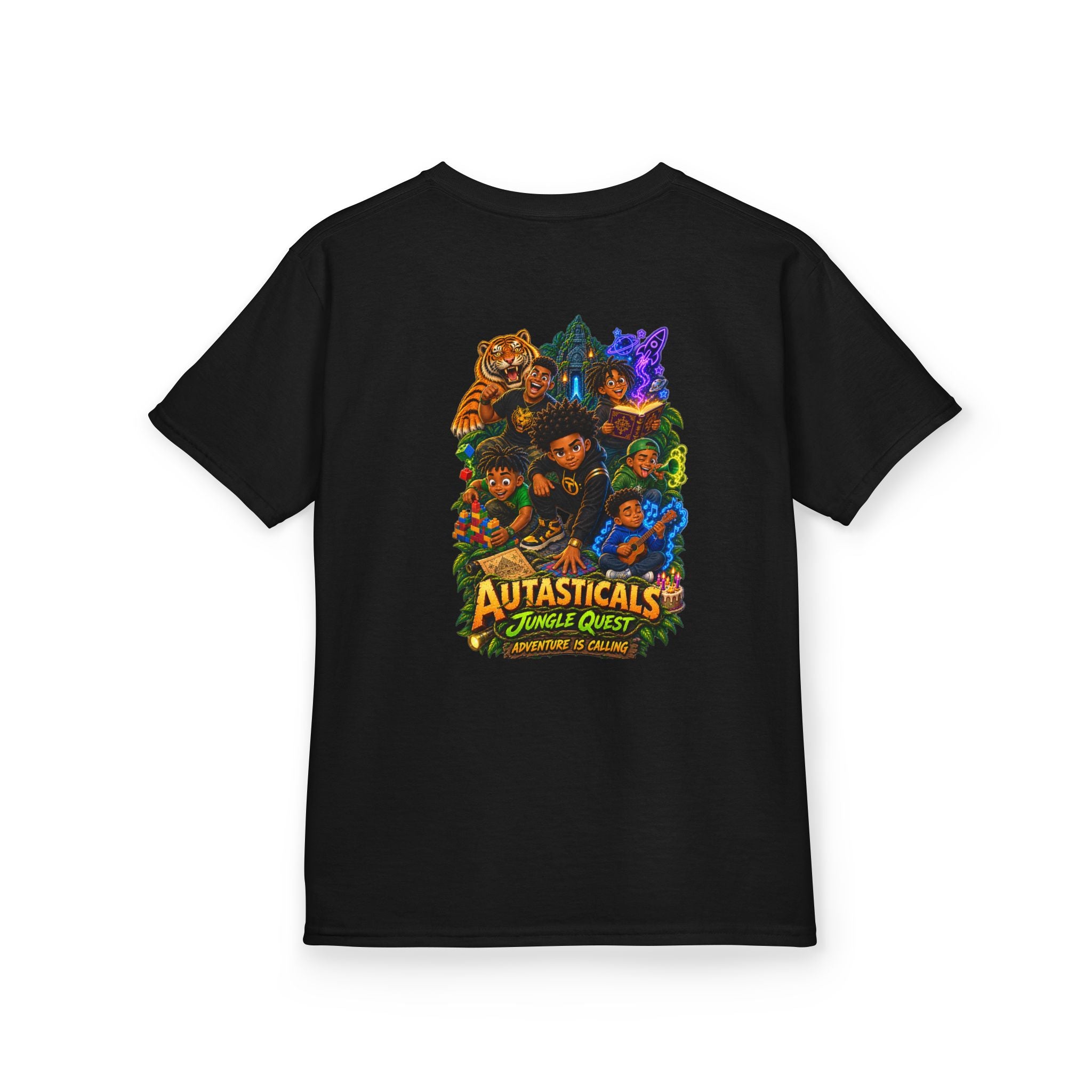 Autasticals™ Jungle Quest Kids T-Shirt– Celebrating Neurodiverse Kids Superpowers