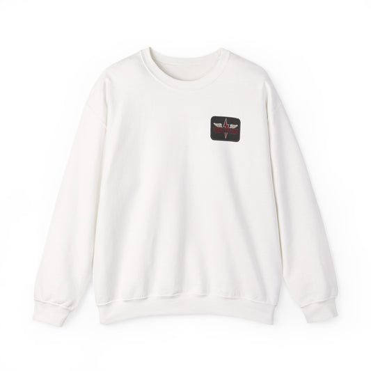 'Rojo Fangs' Edition 2 Vintage Patch Racing Logo Crewneck Sweatshirt