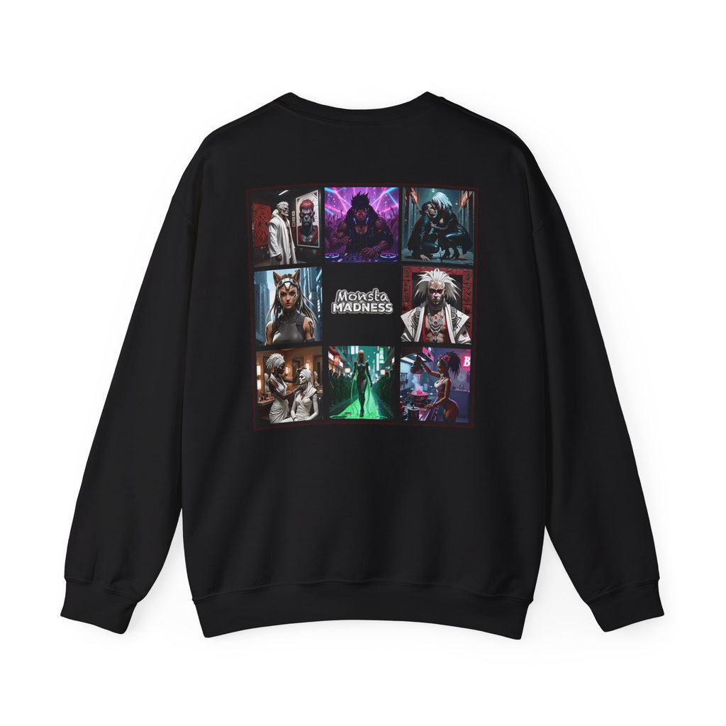 MonstaHolik Graphic Sweatshirt — Character Collage Crewneck