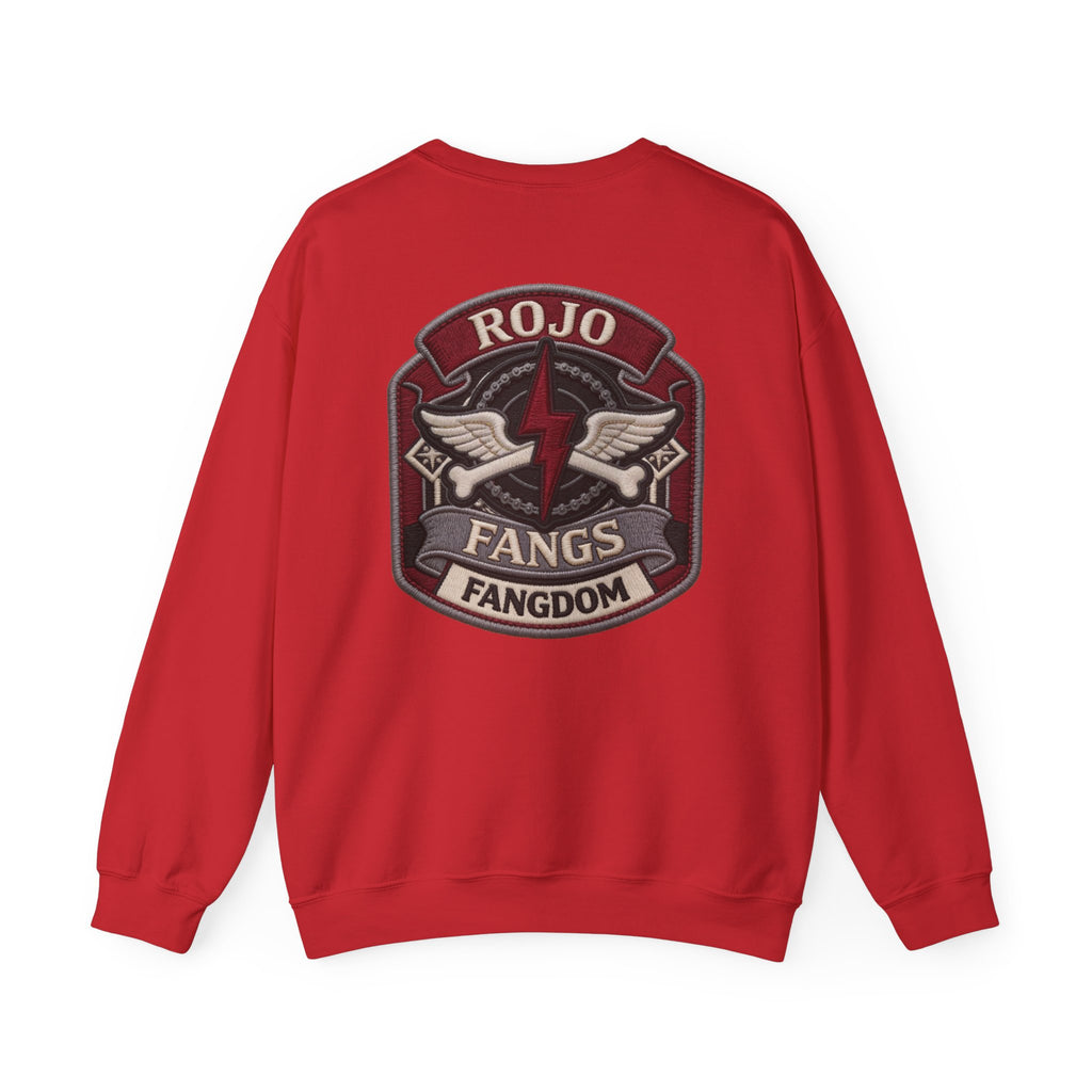 'Rojo Fangs' Edition 2 Vintage Patch Racing Logo Crewneck Sweatshirt