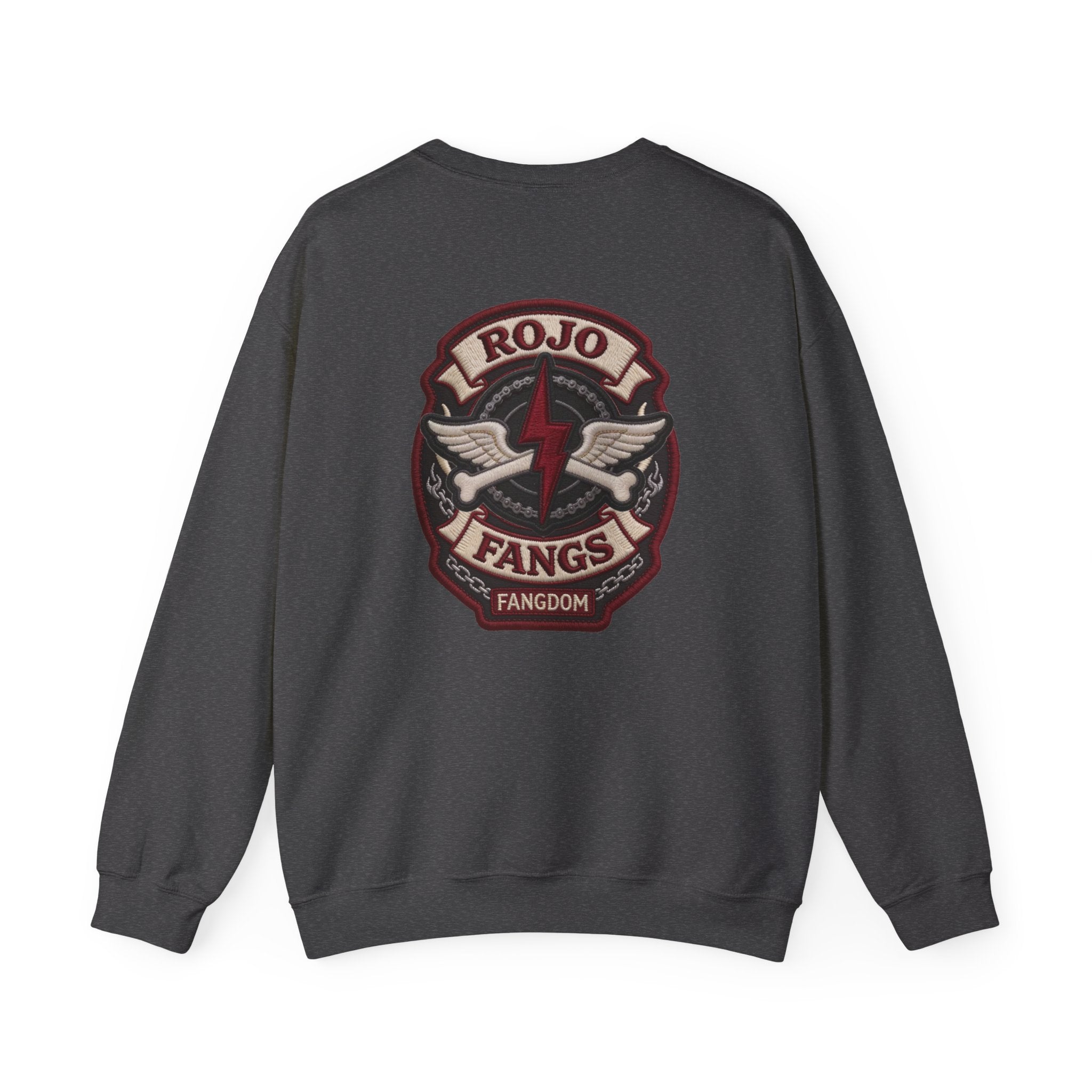 ‘Rojo Fangs' Edition 3 Vintage Patch Racing Logo Crewneck Sweatshirt