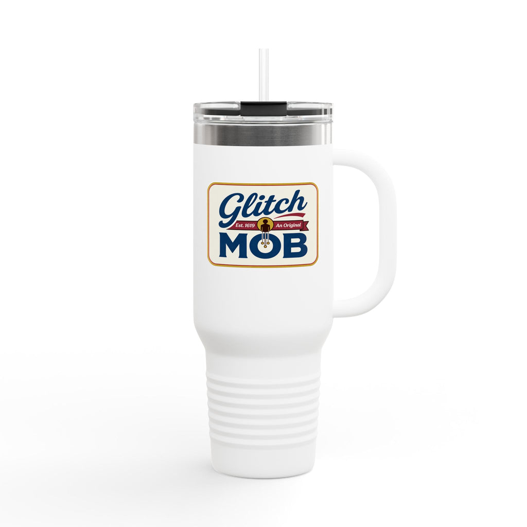 "Glitch Mob" Retro Logo Tumbler 40 oz Insulated